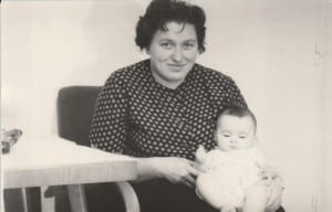 Pani Danuta z synem 1957 rok