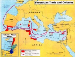 Fenicjanie szlaki handlowe wina winorośli